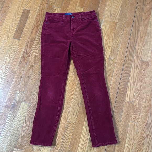 Talbots Simply Flattering Red Corduroy Pants - Picture 3 of 6